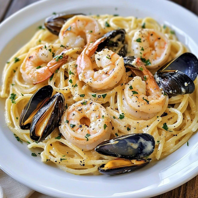 Seafood Linguini.