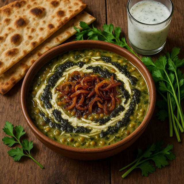Ashe Reshteh (Persian Noodle Soup).