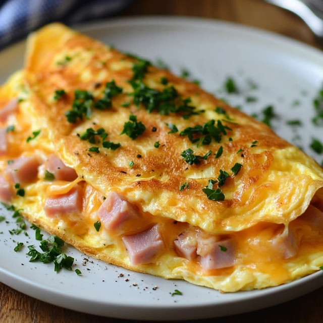 Ham & Cheese Omelette.