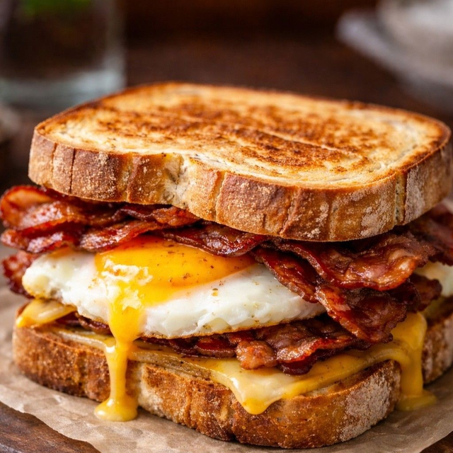 Bacon, Egg & Cheese Sandwich.