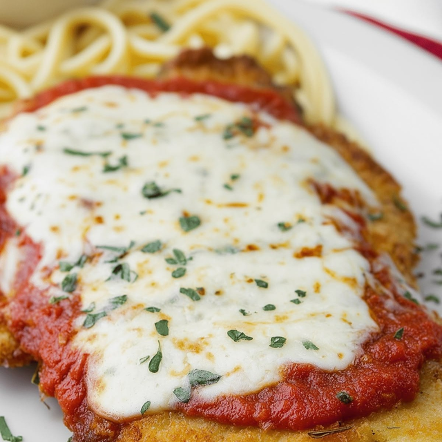 Veal Parmigiana.