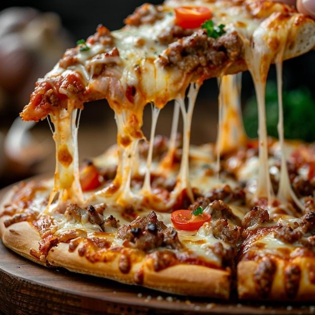Carne Pizza (Meat Pizza).