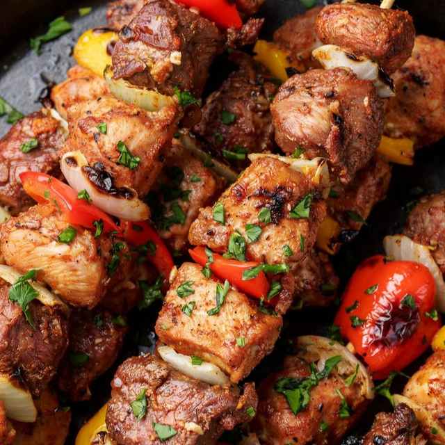 Lamb Shish Skewer.