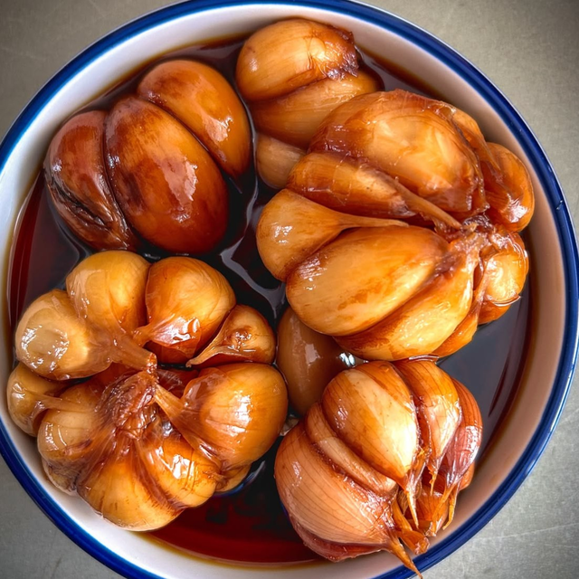Sir Torshi (Garlic Pickle).