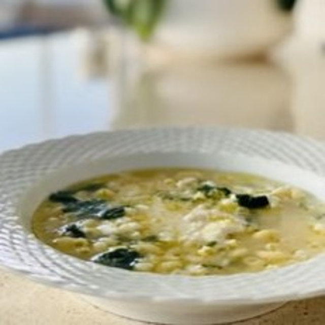 Stracciatella (Egg and Spinach Soup).