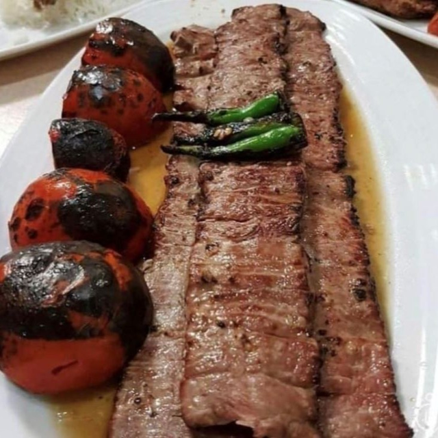 Barg Kabob (Beef Tenderloin Kabob).