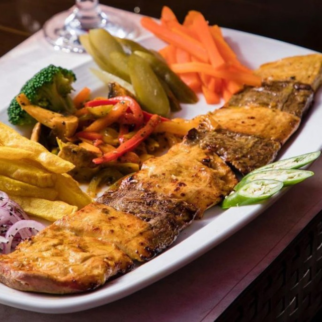 Bakhtiari Kabob (Chicken & Beef Tenderloin).