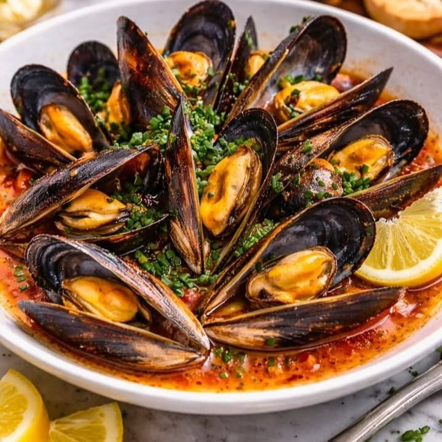 Mussels Alla Marinara.